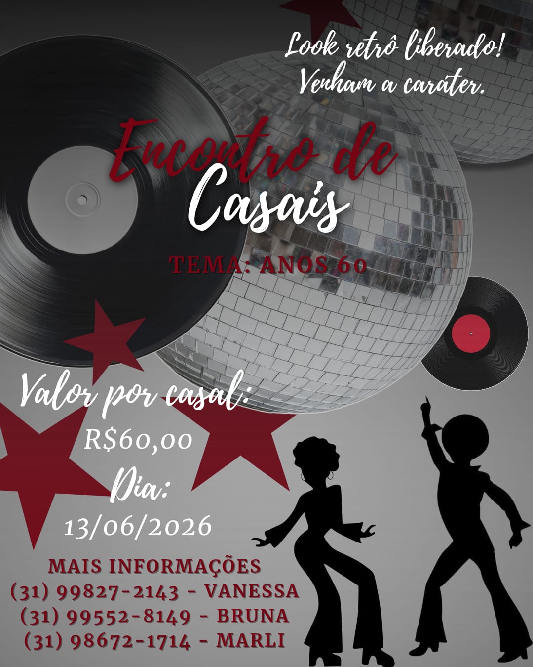 Flyer Encontro de Casais